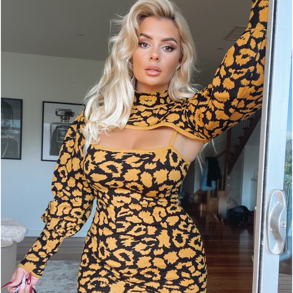 Brand new sexy sweater dress set